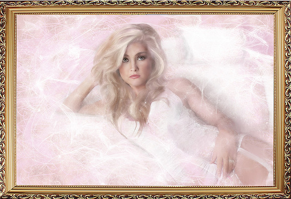 Hand-Painted Boudoir Portrait