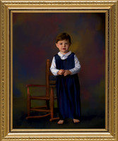 Hand-Painted Child Portrait