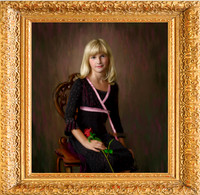 Hand-Painted Child Portrait