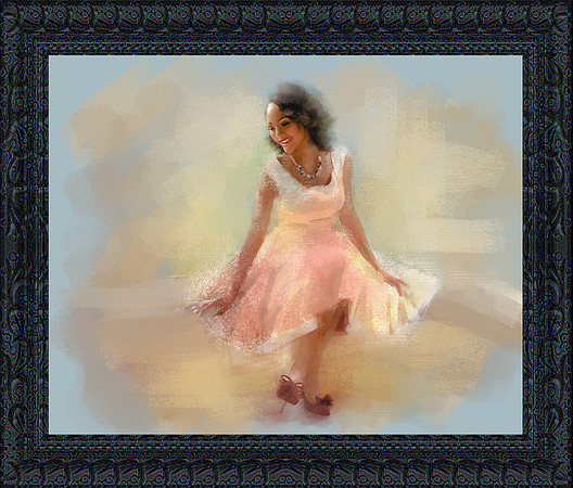 Hand-Painted Special Occasion Portrait